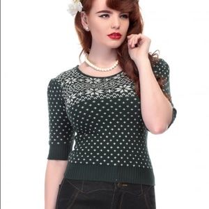 Collectif Vintage Chrissie Fair Isle Jumper